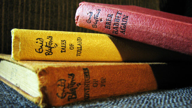 Stack of three Enid Blyton books