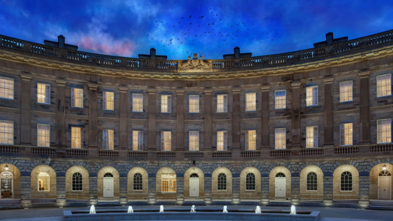 External shot of the Buxton Crescent Hotel