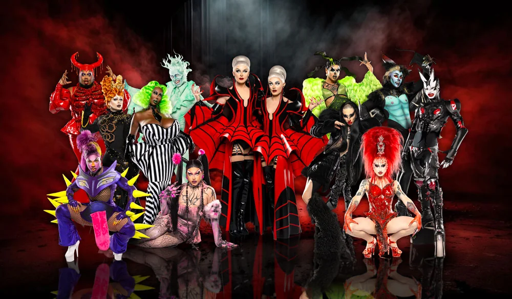 Group shot of the cast of The Boulet Brothers Dragula series 5