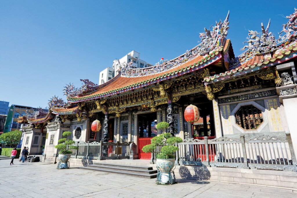 External view of a temple in Taiwan
