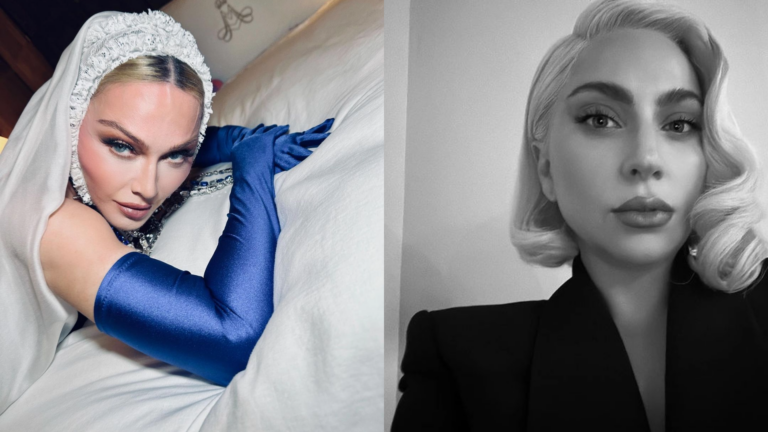 Composite of Madonna and Lady Gaga