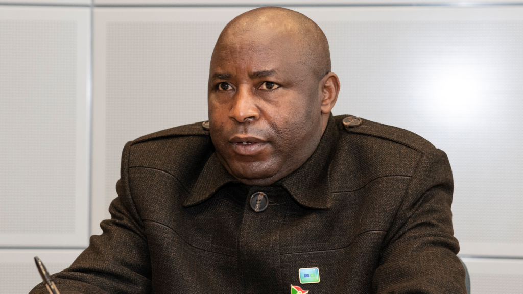Evariste Ndayishimiye, the President of Burundi