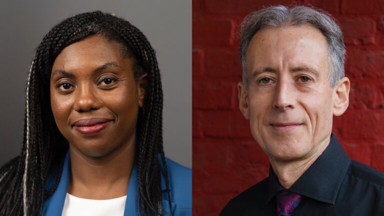 Kemi Badenoch and Peter Tatchell (Images: Wiki)