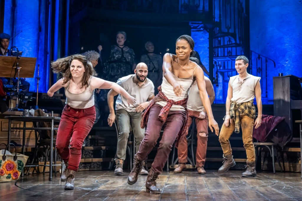 Dancers perform in Hadestown