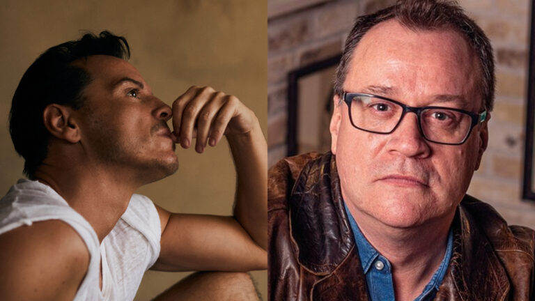 Composite of Andrew Scott and Russell T Davies