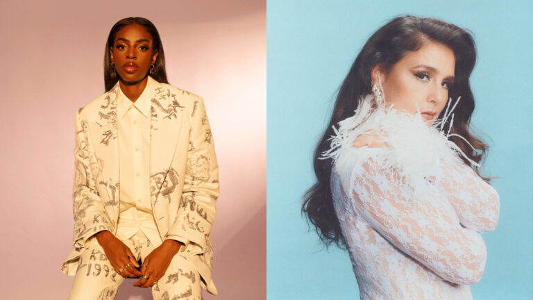 Composite of Cat Burns and Jessie Ware