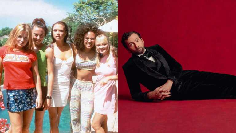 Composite of the Spice Girls and David Tennant