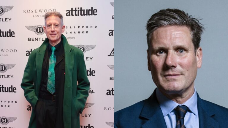 Peter Tatchell and Keir Starmer (Images: Attitude/Kit Oates/Wikimedia Commons)