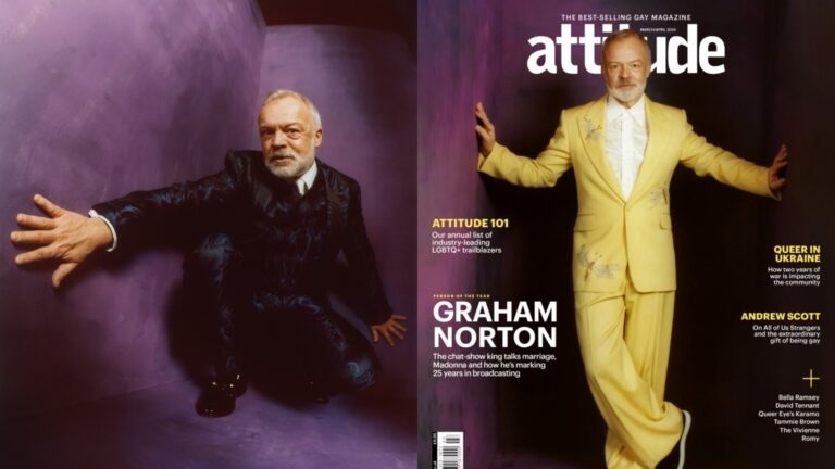 Graham Norton is Attitude's latest cover star (Images: AttitudeTom J. Johnson)