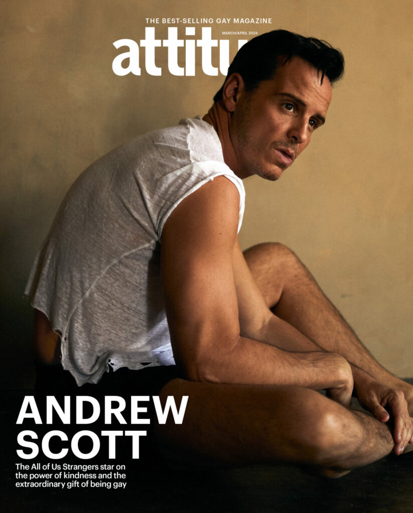 Andrew Scott on the cover of Attitude magazine issue 357