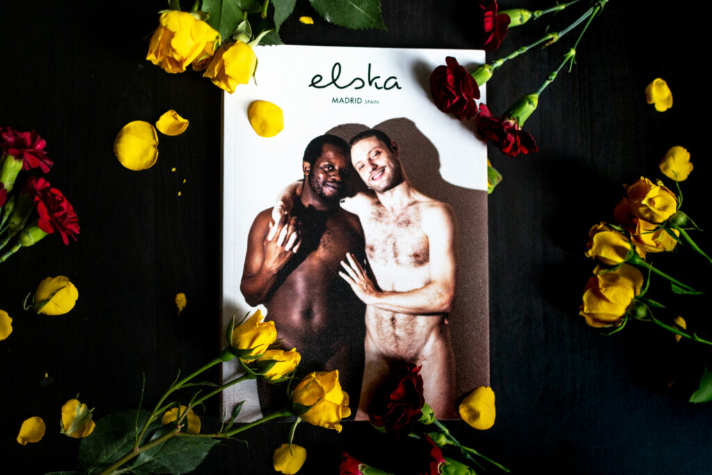 The cover of the new issue surrounded by yellow flowers (Image: Elska)