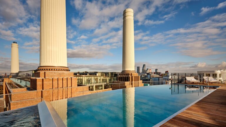 The rooftop pool at art'otel London Battersea Power Station (Images: Provided)