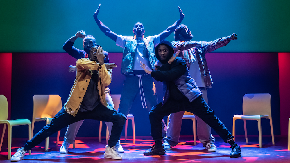 The cast of For Black Boys dancing on stage (Image: )