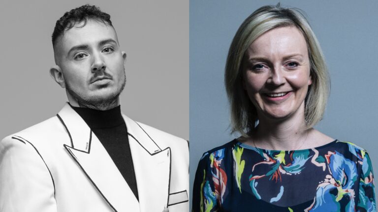 Jaxon Feeley and Liz Truss on anti-trans bill