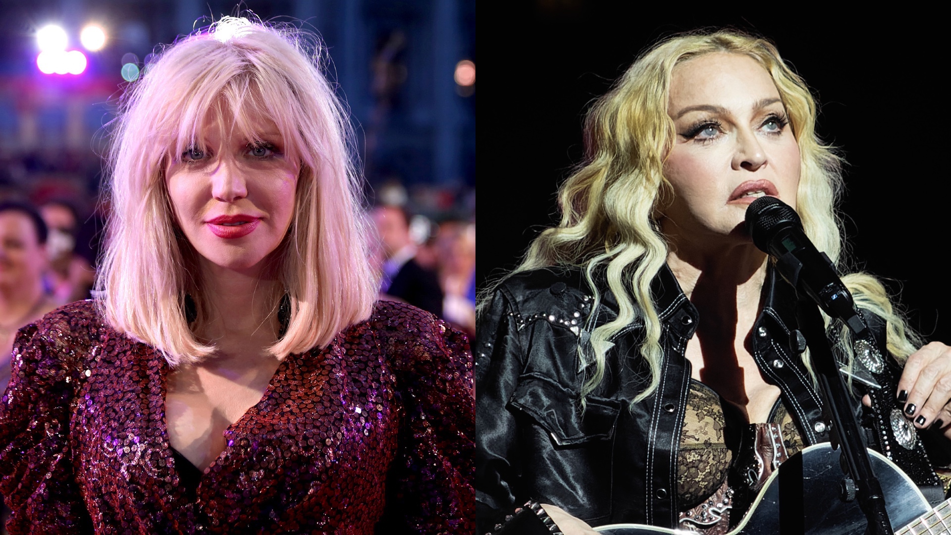 Courtney Love and Madonna