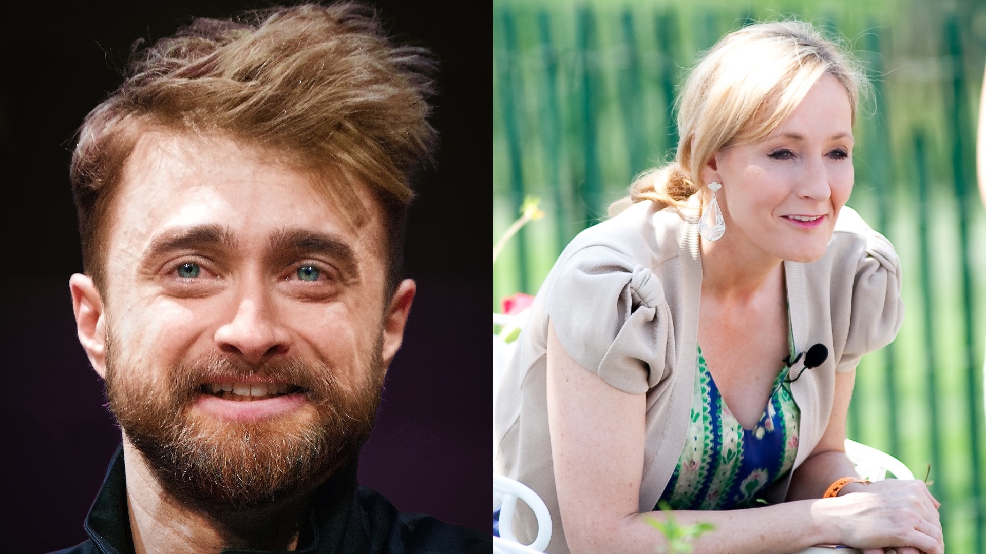Daniel Radcliffe and JK Rowling (Images: Philip Romano/Daniel