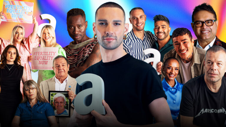 Composite of ten people holding Attitude Pride Awards
