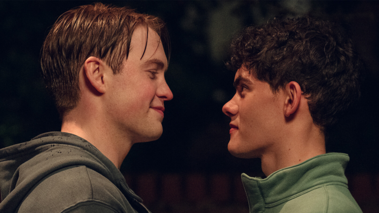 Kit Connor and Joe Locke as Nick and Charlie in Heartstopper, written by Alice Oseman