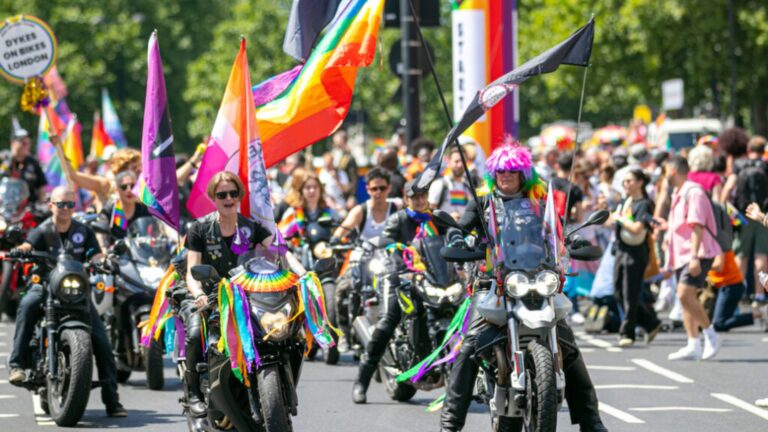 Bikers in the parade