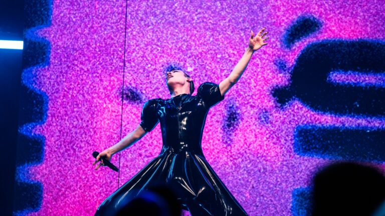 Nemo on stage at the Attitude Awards tonight (Image: Attitude/Aaron Parsons)