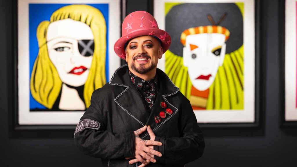 Boy George on 'punky pop art' portraits of Madonna, Bowie, Prince