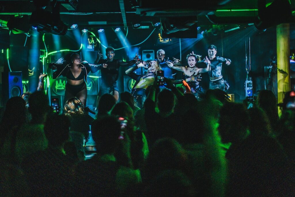 the dancers on stage