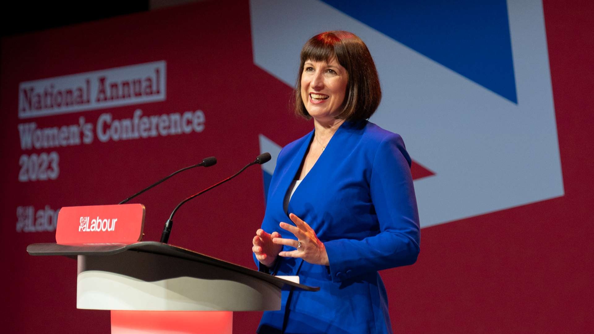 Rachel Reeves at Labour Party women's conference