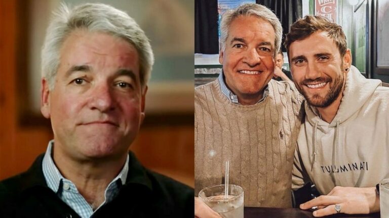 Andy King, and right, with his husband Craig McBlain (Images: Netflix/realandyking)