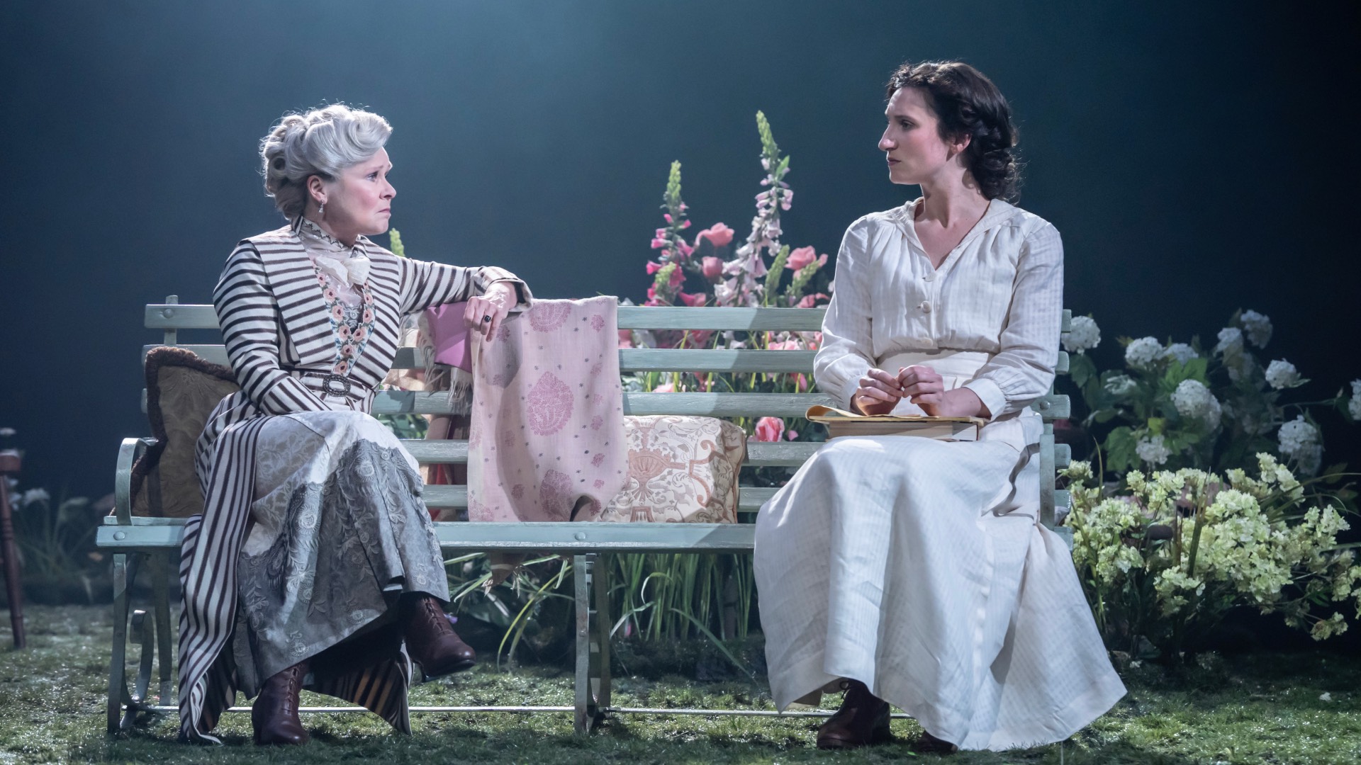 Imelda Staunton as Mrs. Kitty Warren and Bessie Carter as Vivie Warren in Mrs. Warren's Profession (Image: Johan Persson)