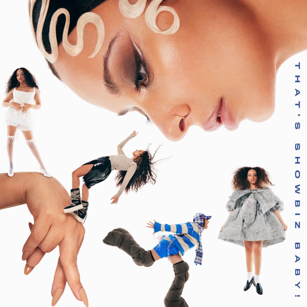 Jade's album cover featuring five versions of her