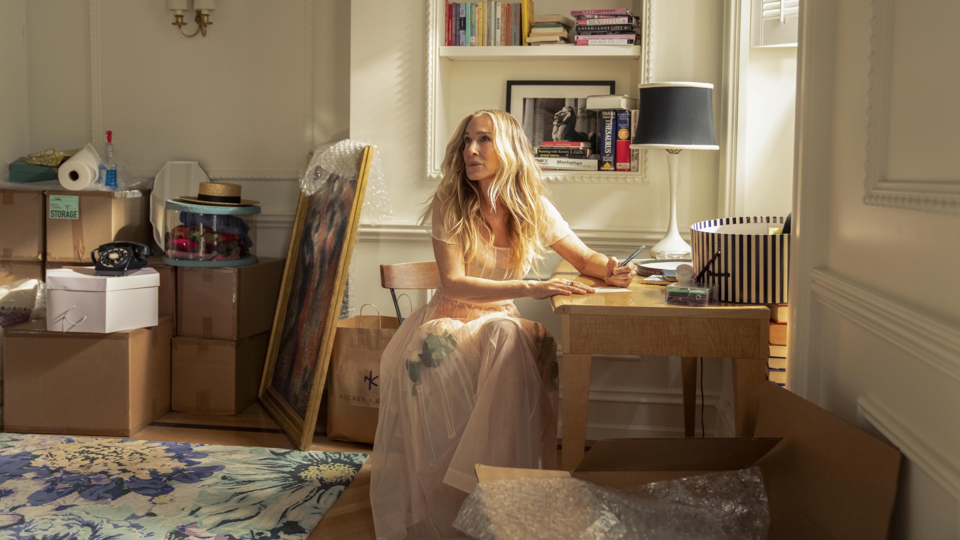 Sarah Jessica Parker as Carrie Bradshaw in And Just Like That... season three (Image: Now)