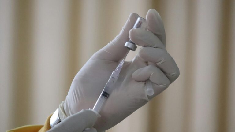 A vaccine in a syringe