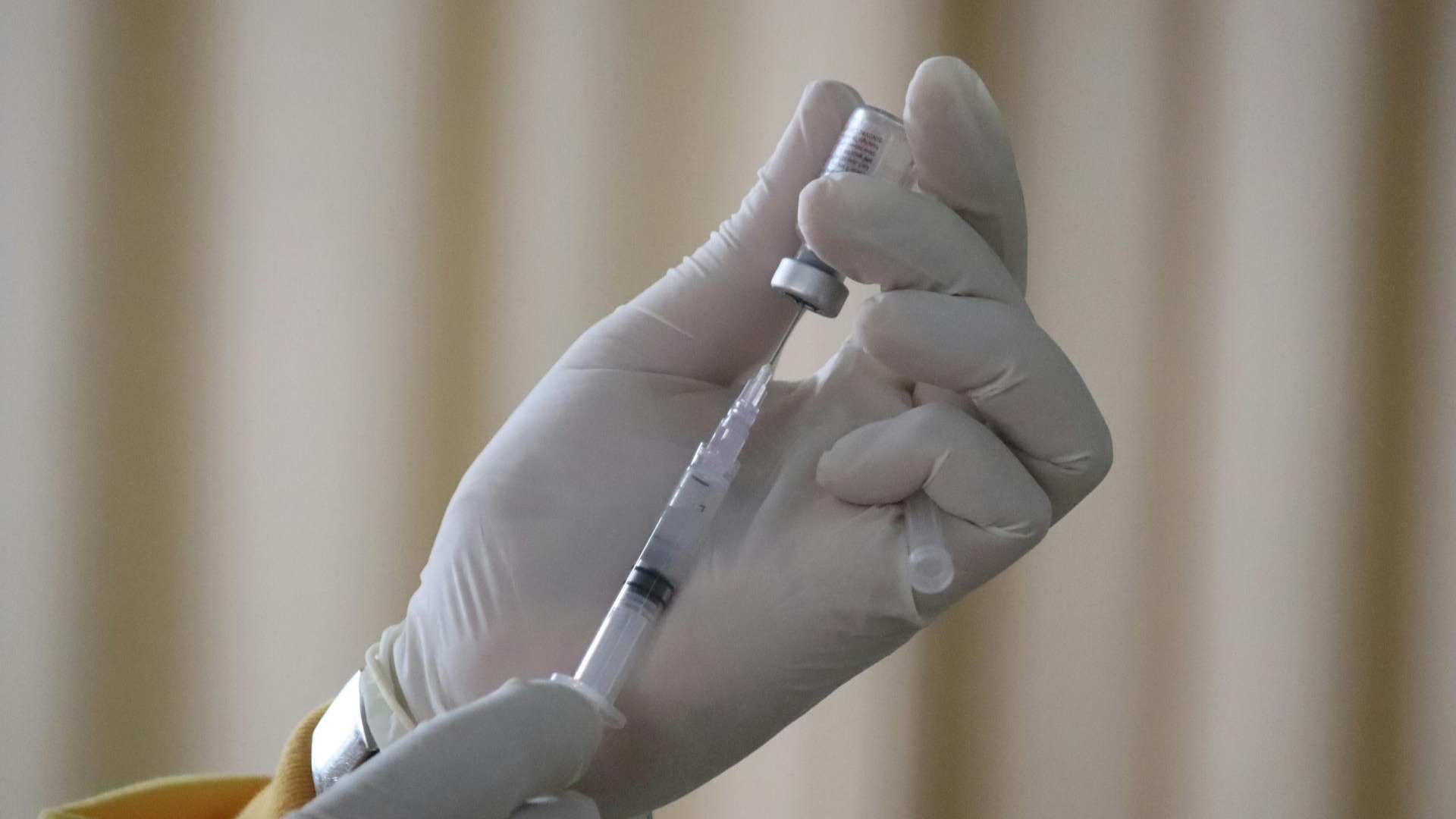 A vaccine in a syringe