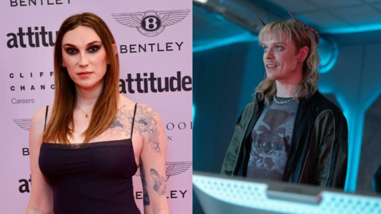 Juno Dawson and Freddie Fox