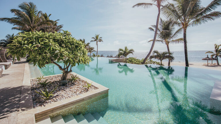 Pool at Sunlife's Long Beach resort in Mauritius