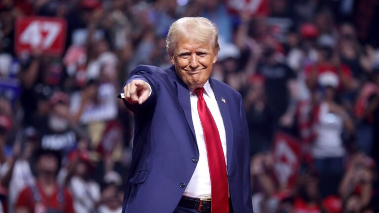 Donald Trump at a rally