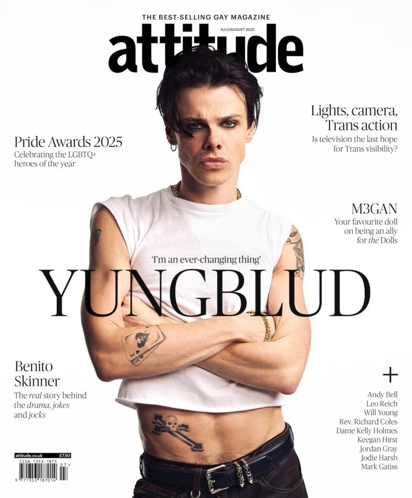 Yungblud on the new cover of attitude