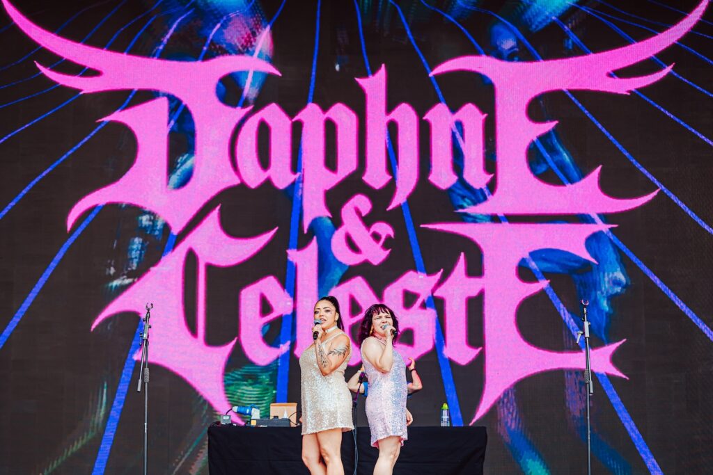 Daphne & Celeste in stage at Mighty Hoopla (Image: Luke Dyson)