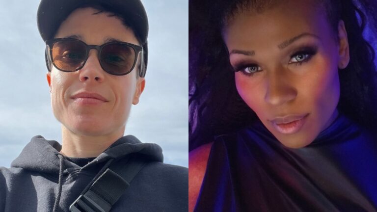 Left, Elliot Page right, Peppermint (Image: Instagram/@elliotpage/@peppermint247)
