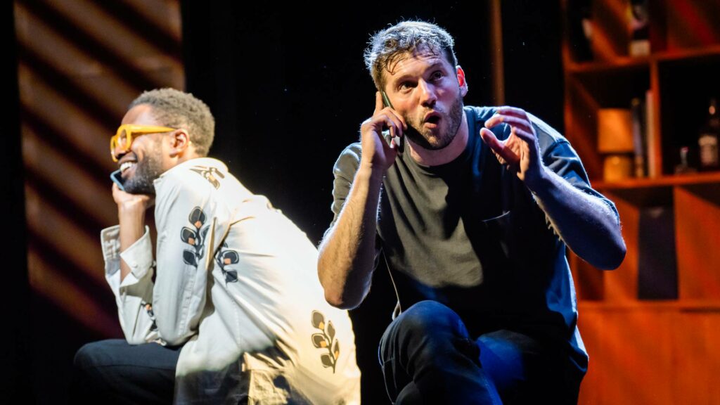 Alexander Lincoln and Omari Douglas on stage during This Bitter Earth