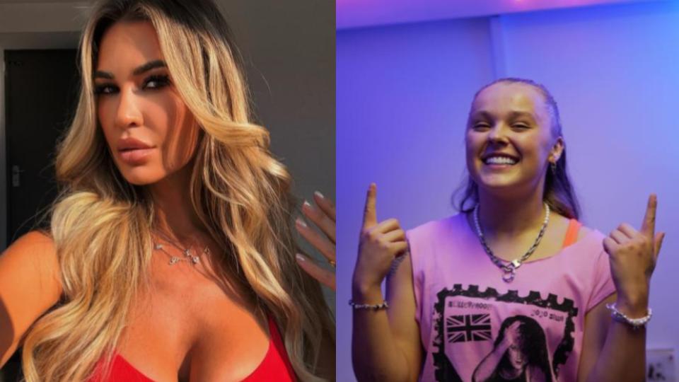Christine McGuiness and JoJo Siwa