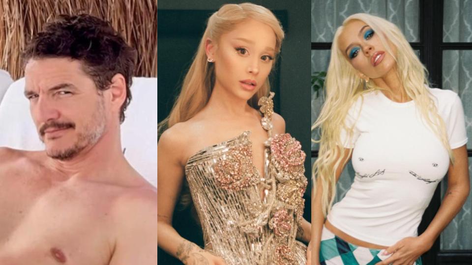 Pedro Pascal, Ariana Grande, Christina Aguilera