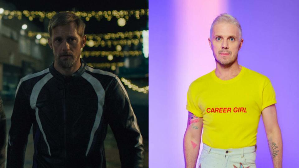 Alexander Skarsgård and Jake Shears