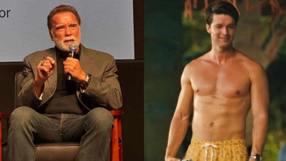Arnold and Patrick Schwarzenegger