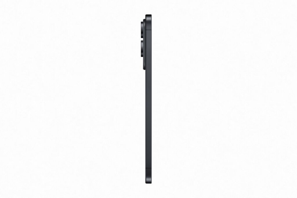 Side view of a black S25 Edge phone