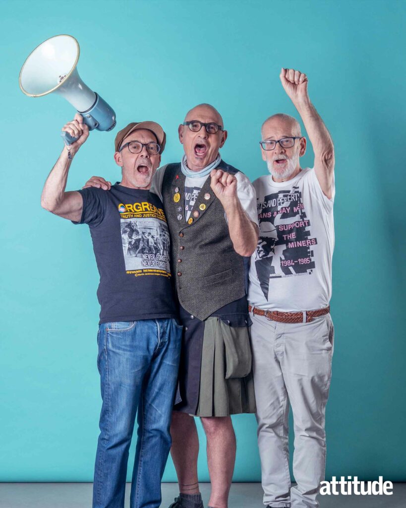 Gethin Roberts, Mike Jackson and Jonathan Blake of LGSM