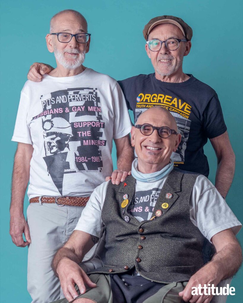 (Clockwise from the top left) Gethin Roberts, Mike Jackson and Jonathan Blake of LGSM