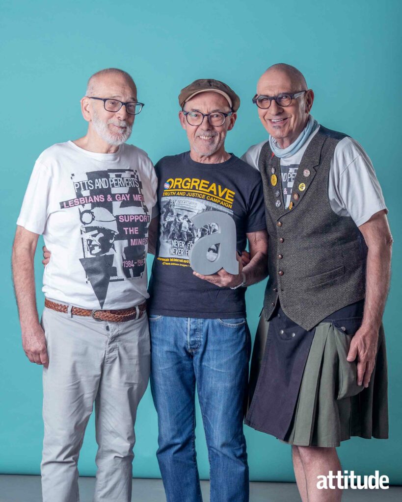 Gethin Roberts, Mike Jackson and Jonathan Blake of LGSM