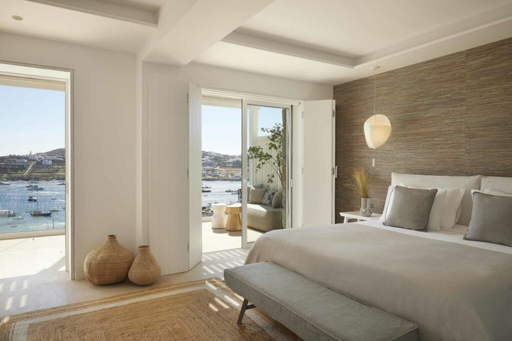 Interior of a hotel room