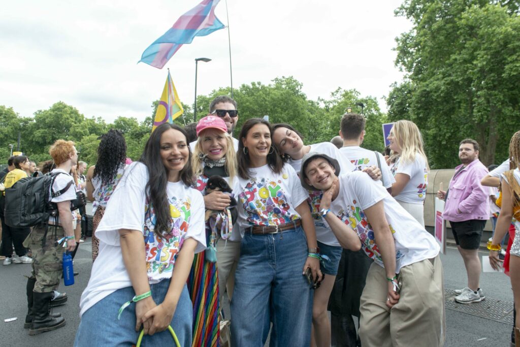 Jade Thirlwall, Paloma Faith, Jessie Ware, Bel Priestley and Olly Alexander pose for a photo (Image: Zula Rabikowska)